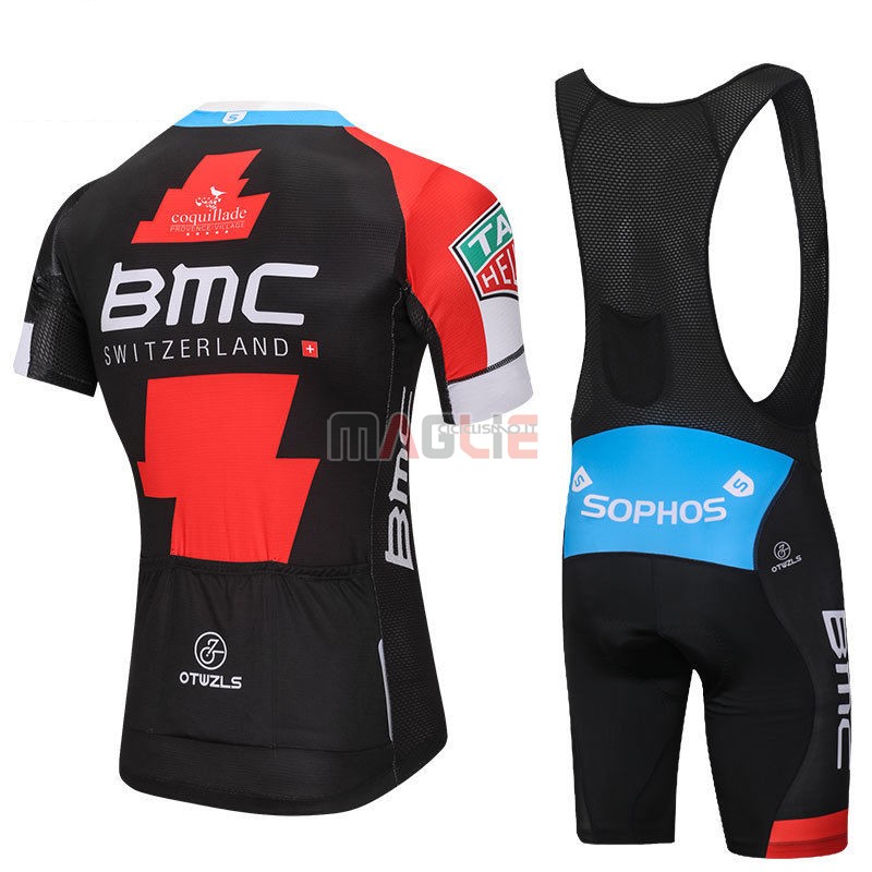 Maglia BMC Manica Corta 2018 Rosso Nero